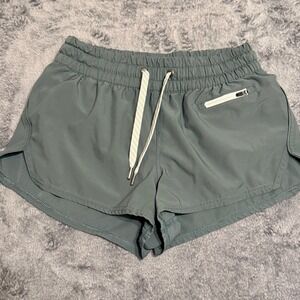 Vuori Clementine Womens Shorts Size XS Teal Athletic Running Pocket